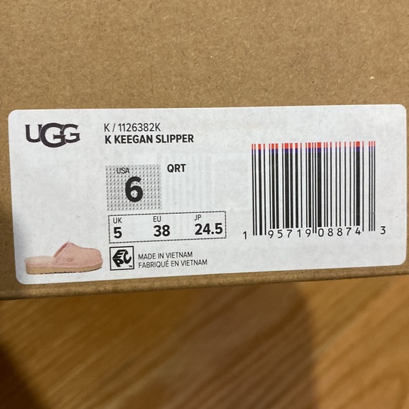 Authentic UGG Keegan Slippers Woman SZ 6 Baby Pink Color - Picture 8 of 14